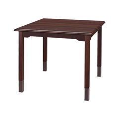 34" Straight Leg Dining Table w/Plastic Leg Protectors